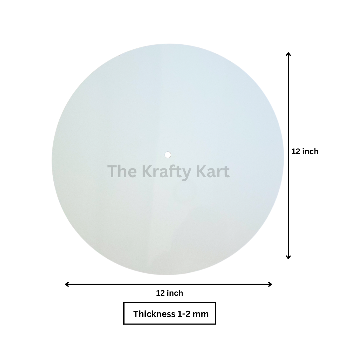 12" Clock Acrylic Base