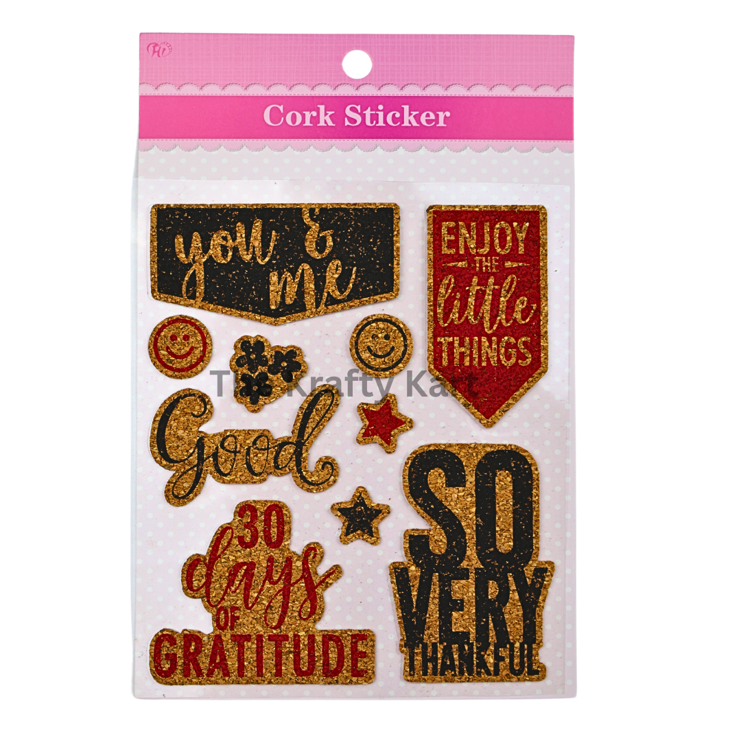 Journal - Cork Sheet Sticker (F)