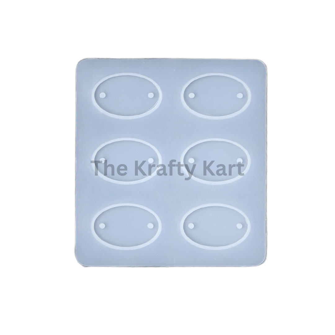 6 Cavity Big Oval Rakhi Mould
