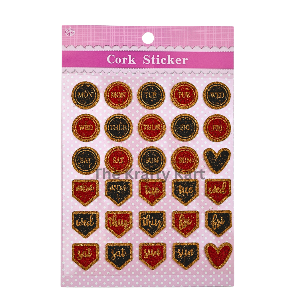 Journal - Cork Sheet Sticker (E)