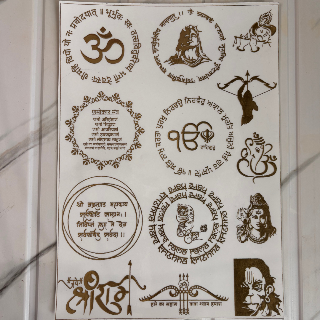 A4 New Emboss Sticker (47)