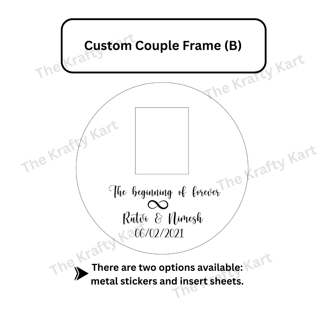 Custom Couple Platter Frame (B)