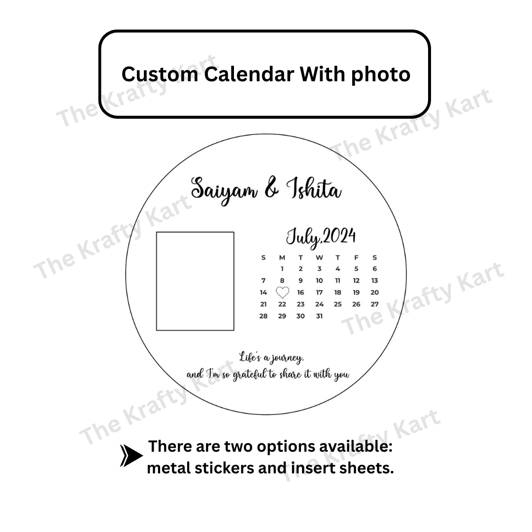 Custom Calendar Frame (Metal)