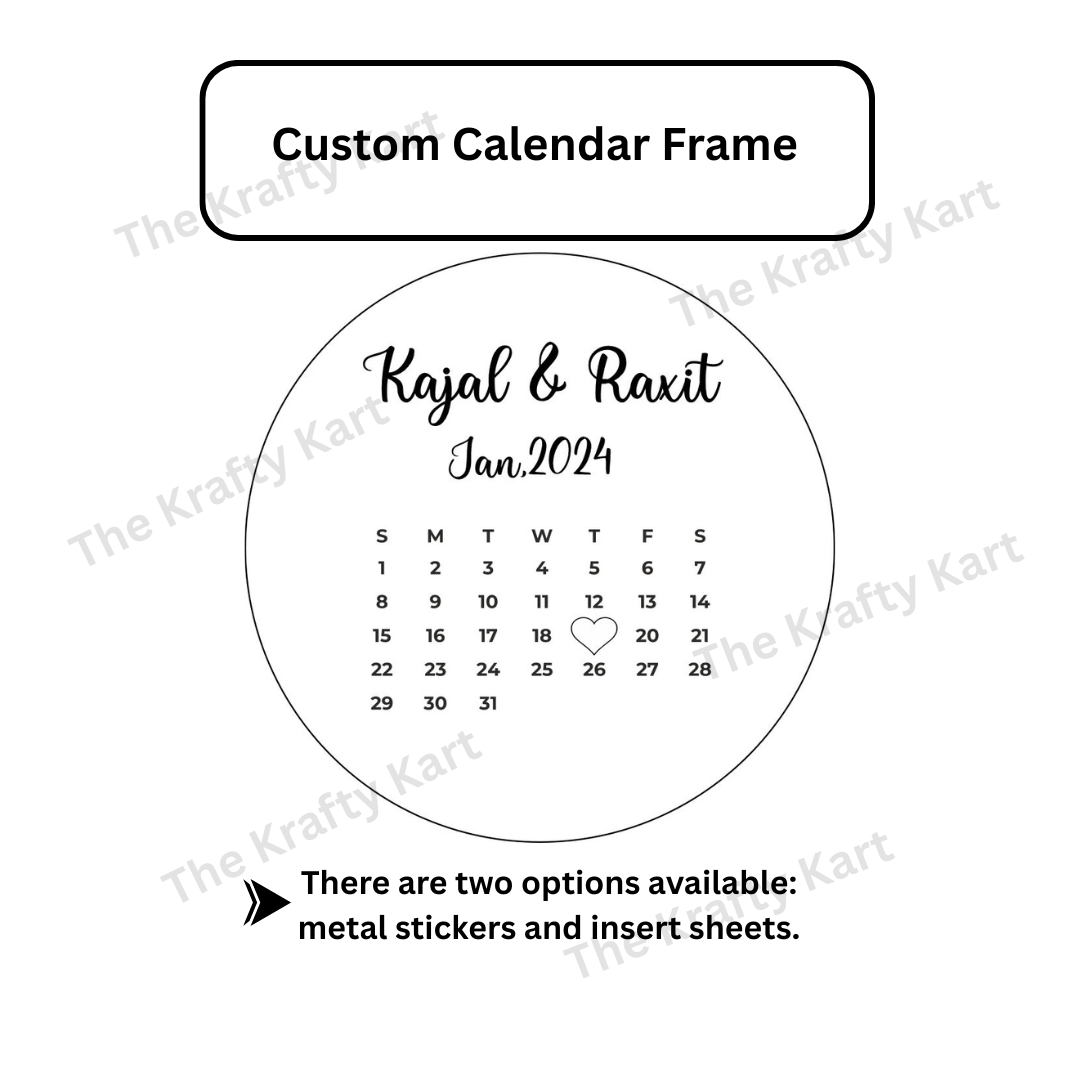 Custom Calendar Frame (Insert)