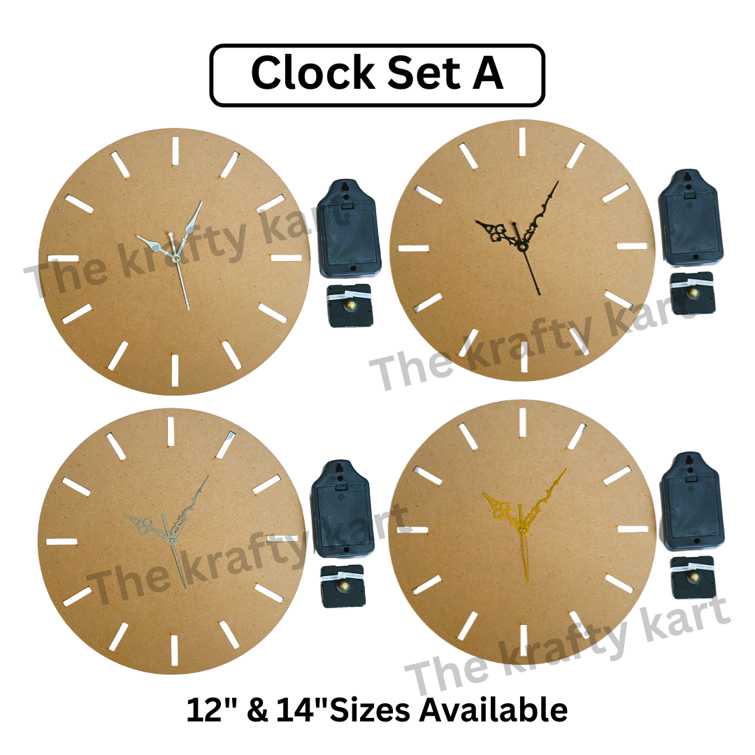 Mdf Clock Set (A)