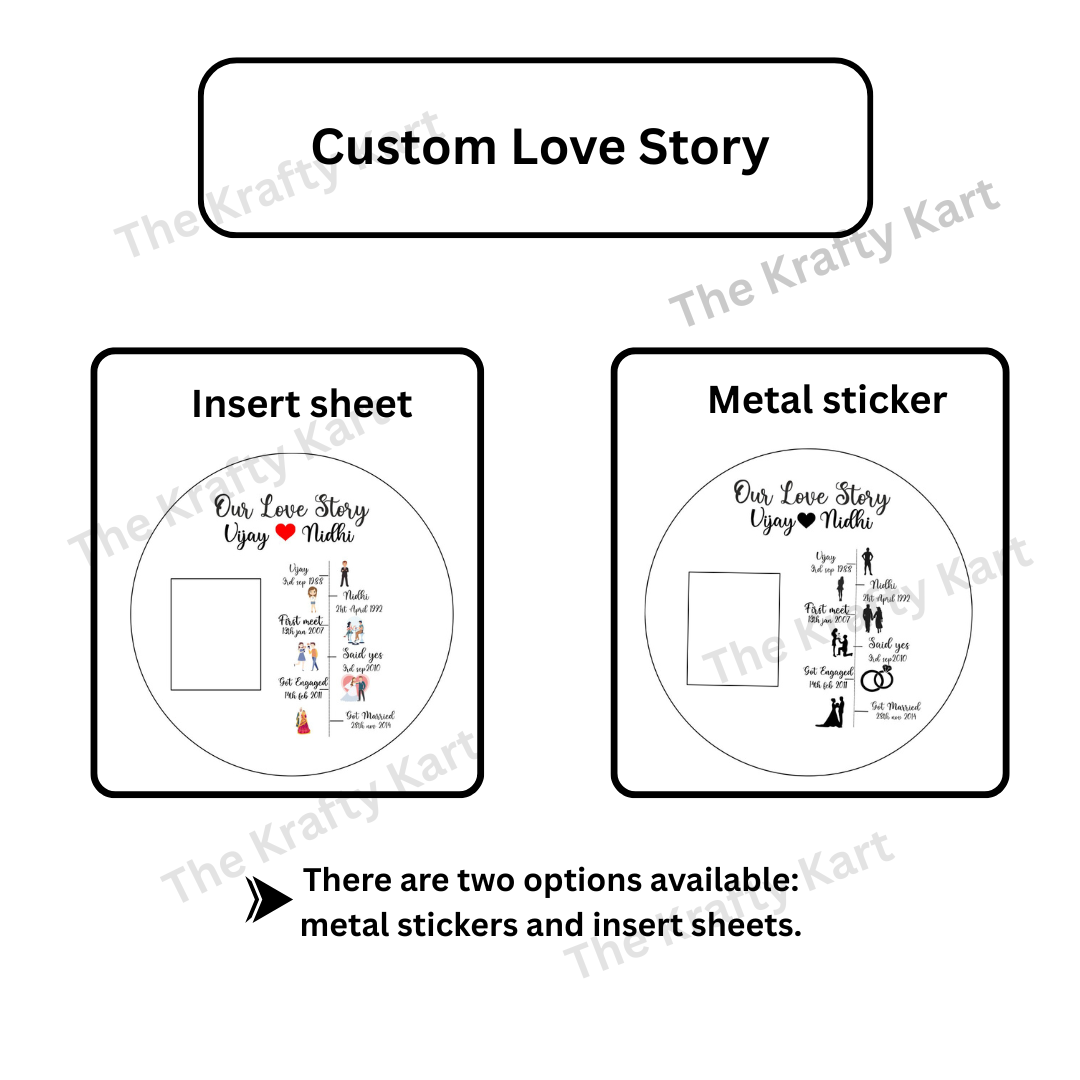Custom Love Story Frame