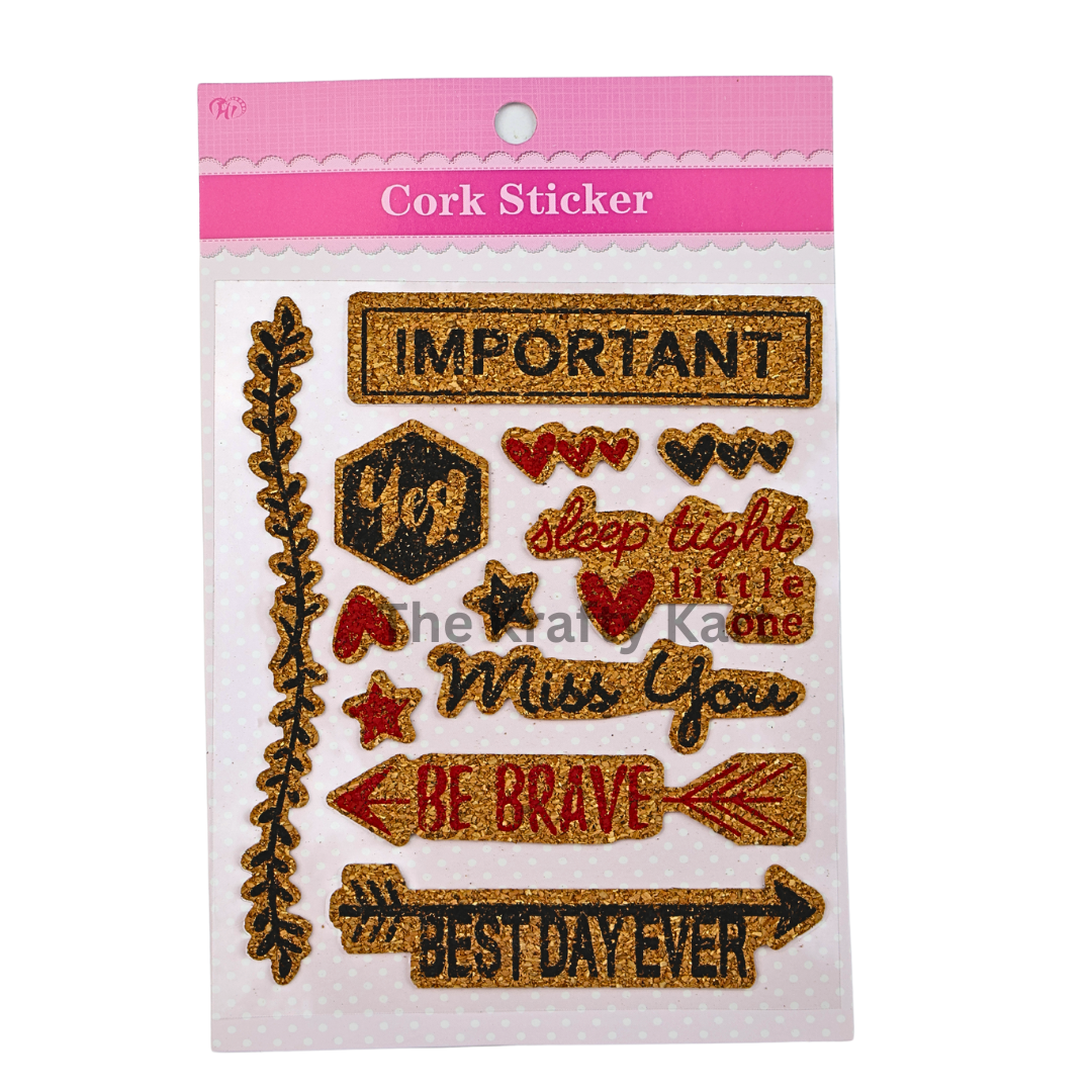 Journal - Cork Sheet Sticker (B)