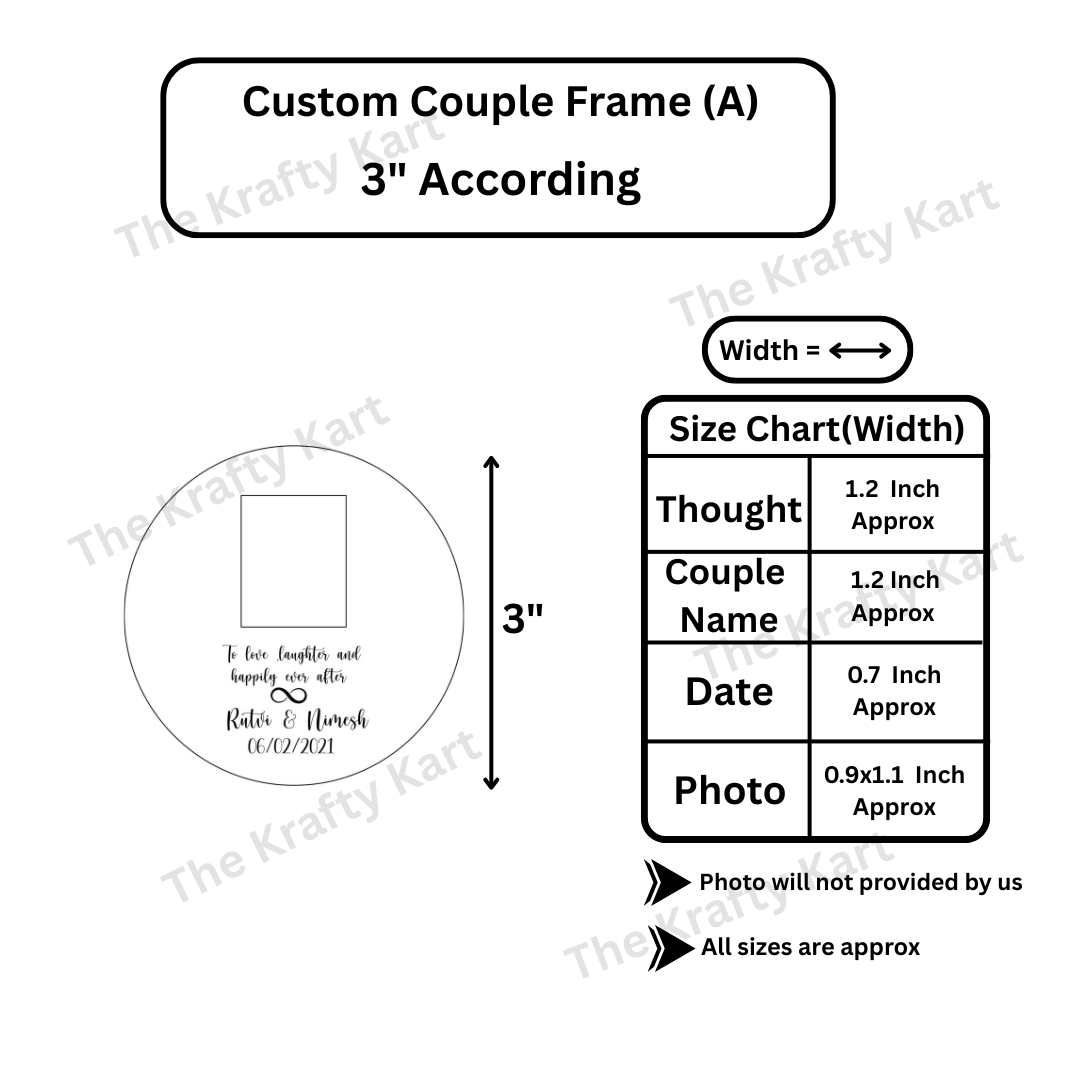 Custom Couple Platter Frame (A)