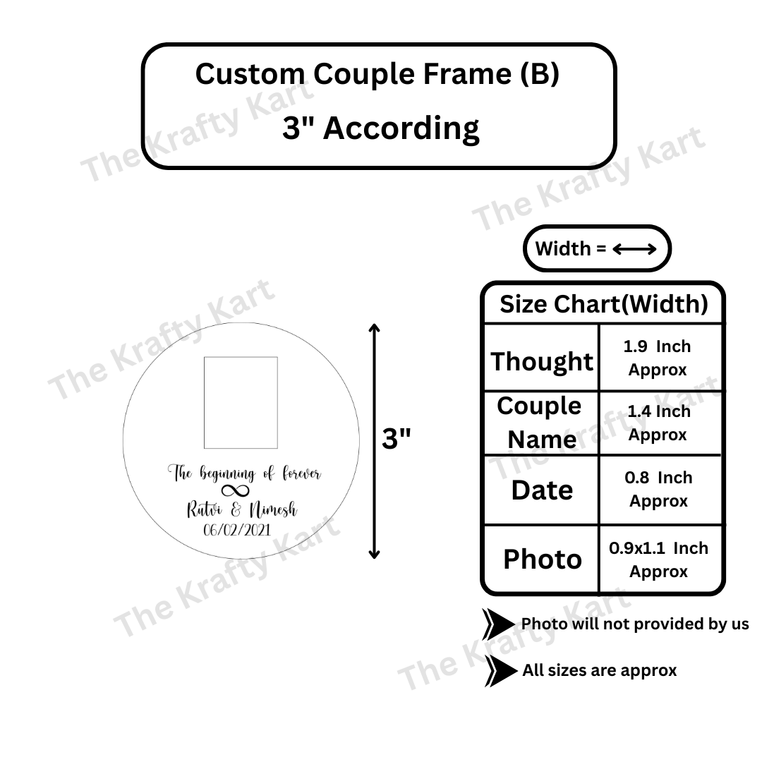 Custom Couple Platter Frame (B)