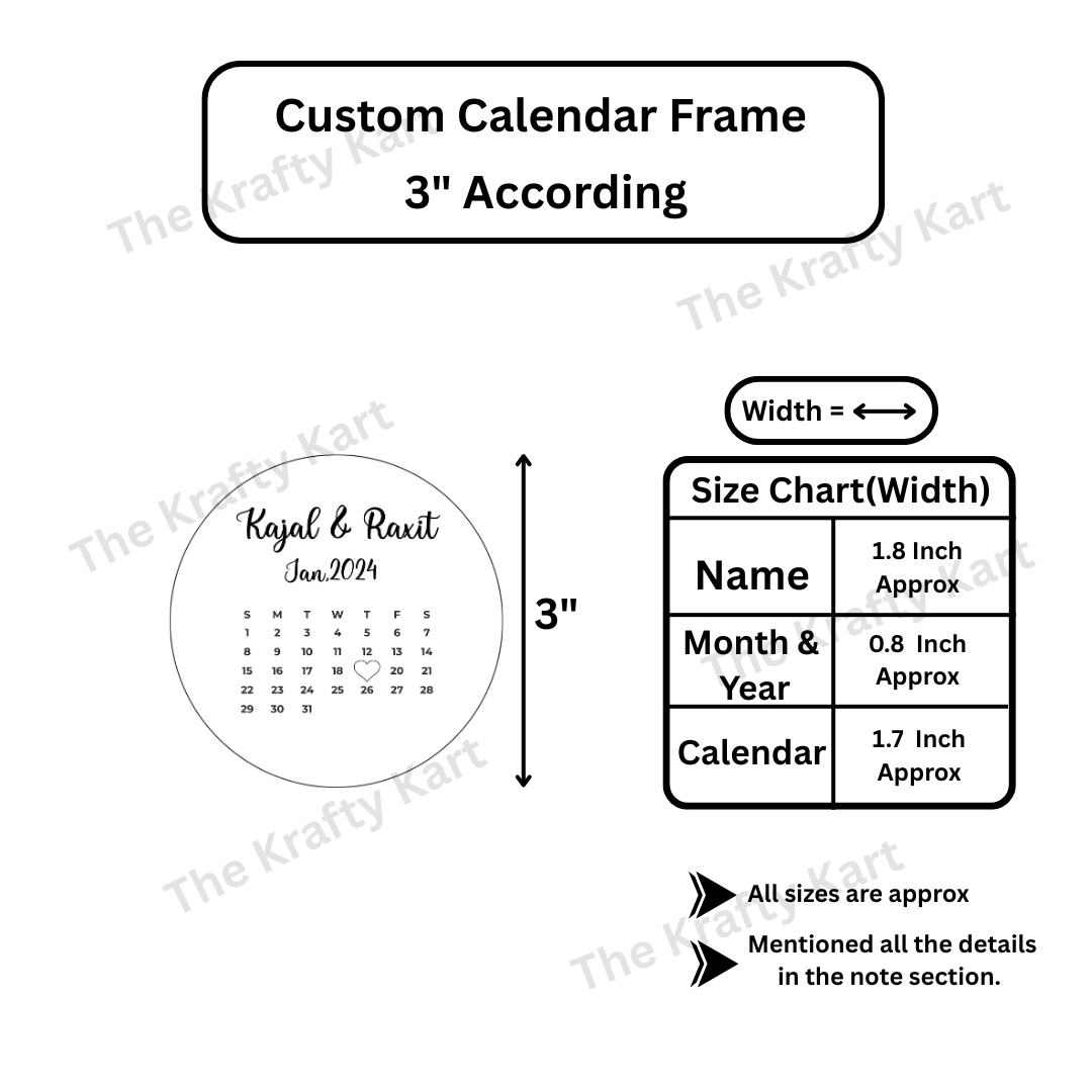 Custom Calendar Frame (Insert)