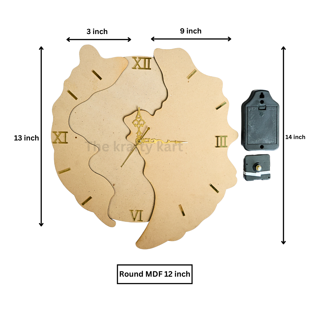 Geode Full Clock Set With Roman Numbers
