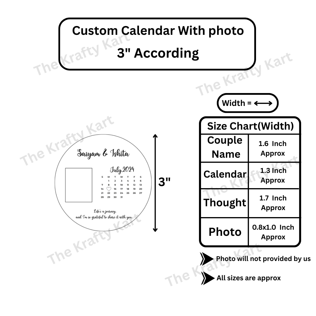 Custom Calendar Frame (Metal)