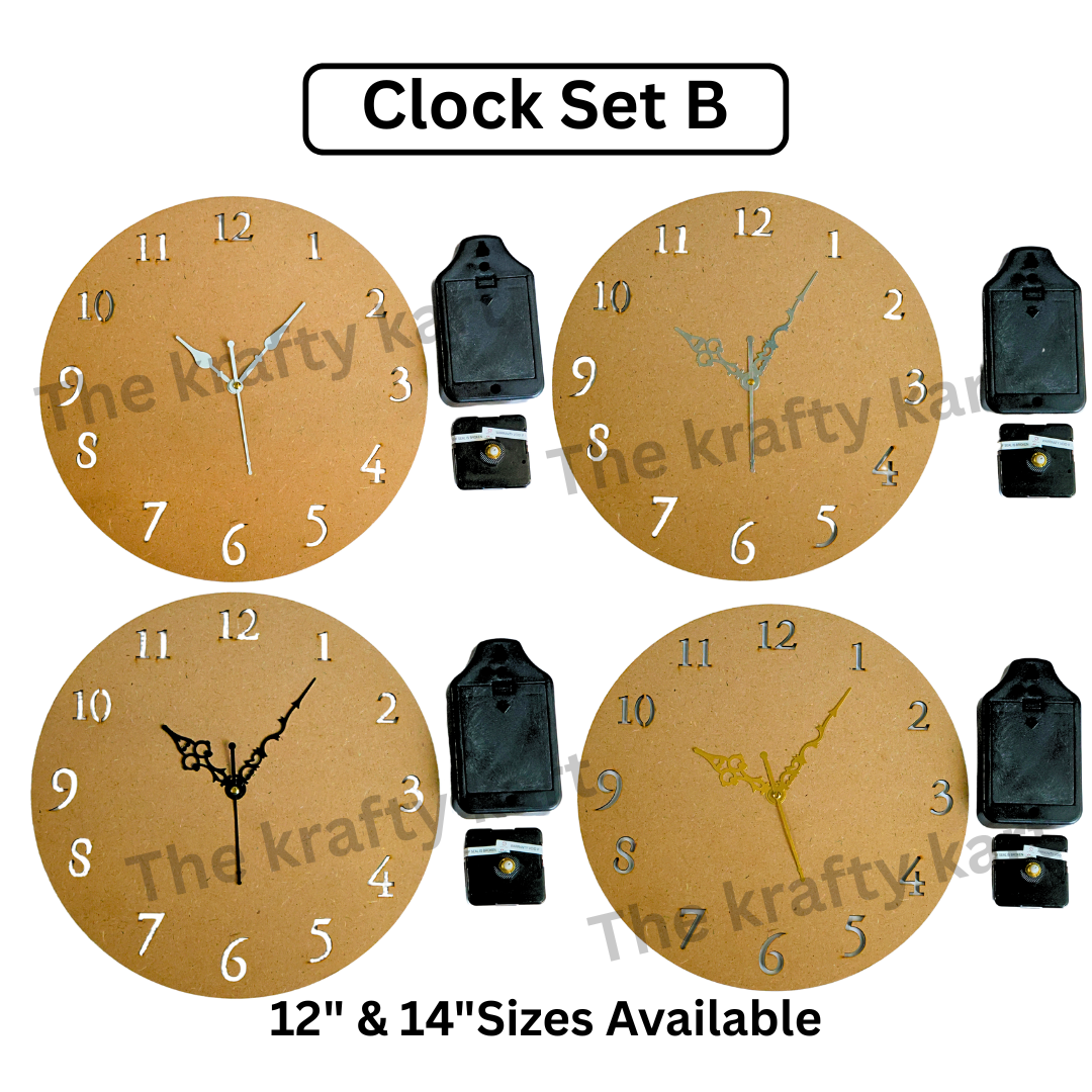 Mdf Clock Set (B)