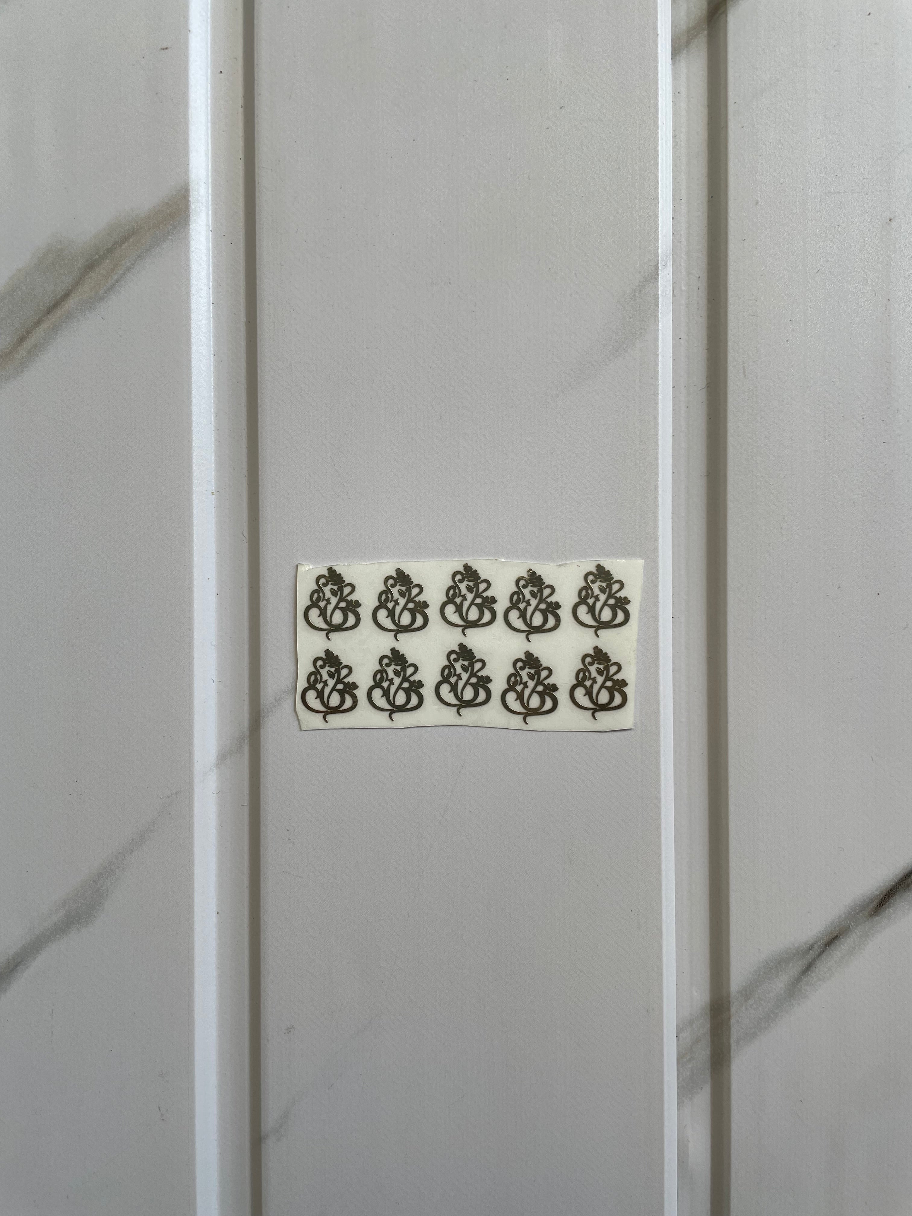Rakhi Metal Sticker - Ganesh (B)