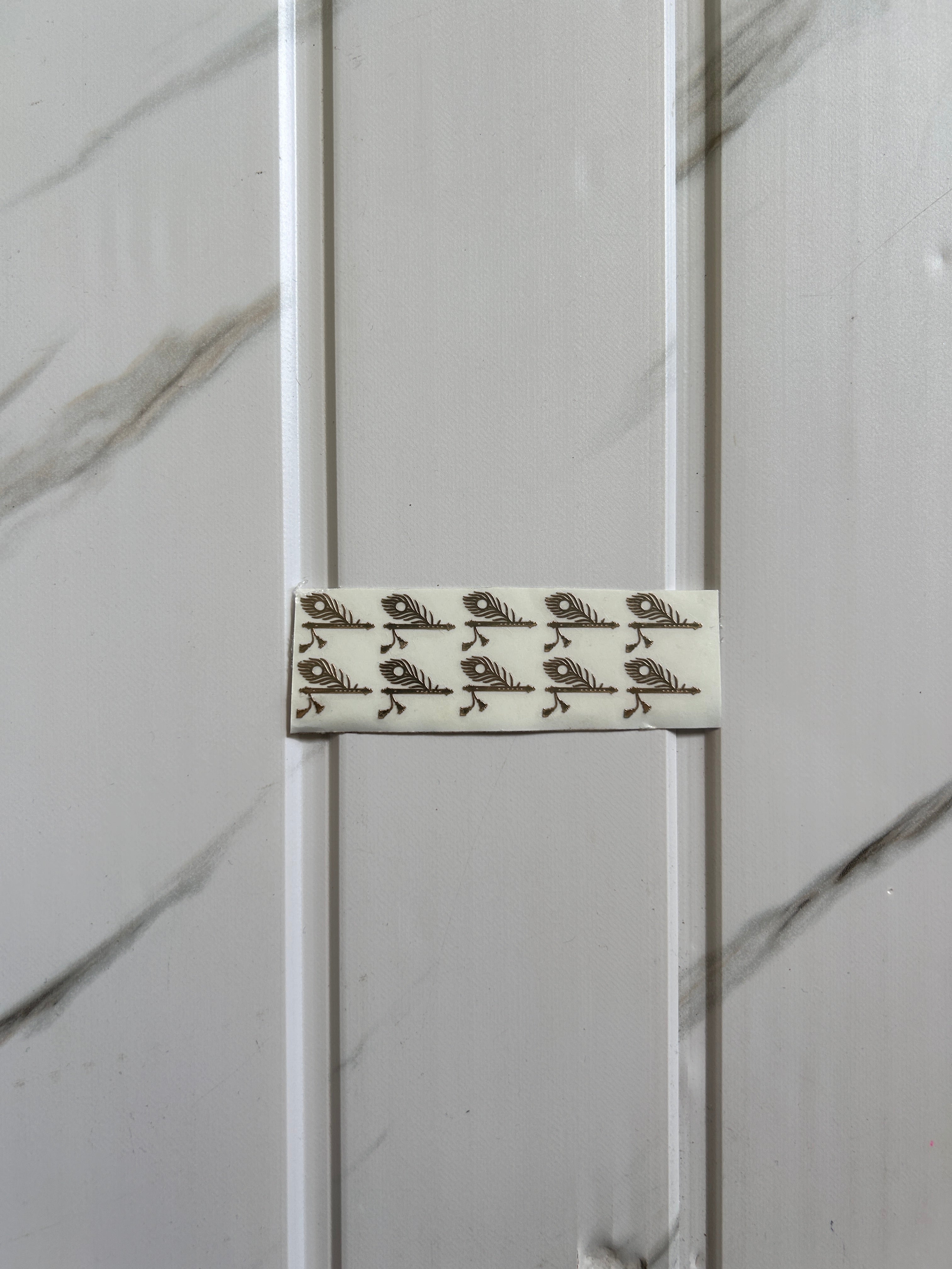 Rakhi Metal Sticker - Morpankh