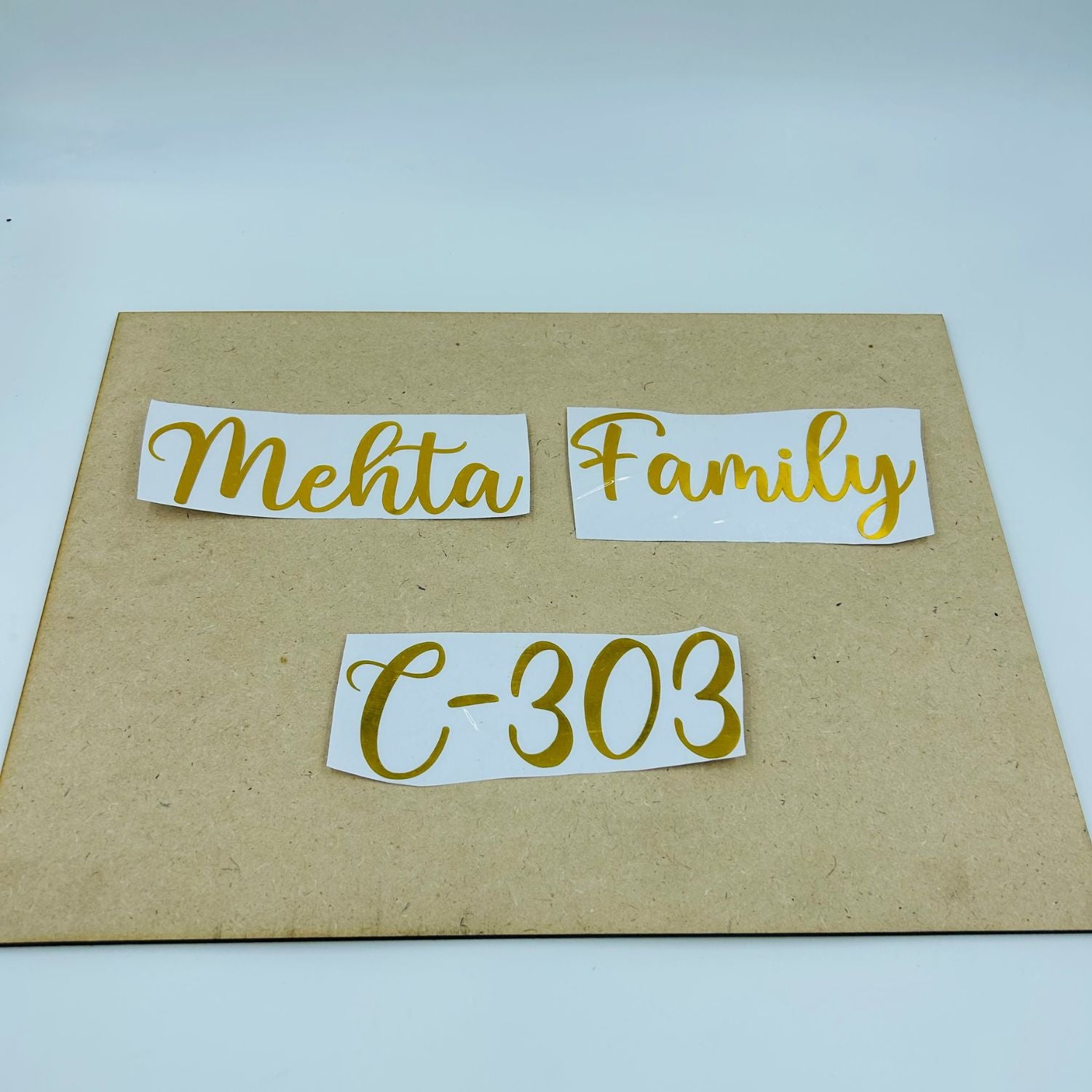 Custom Vinyl Sticker - Nameplate
