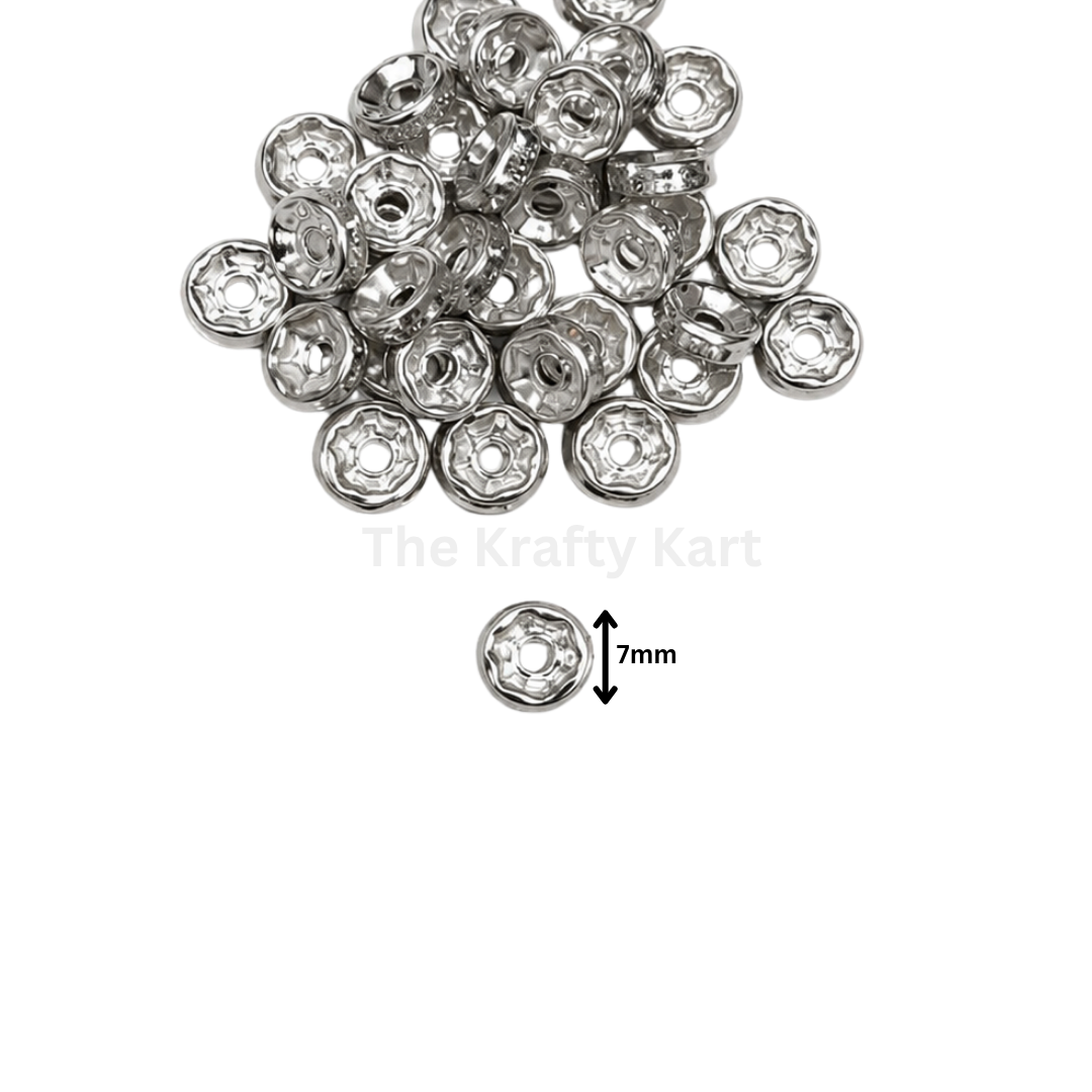 Rakhi Beads (Y)(Silver)