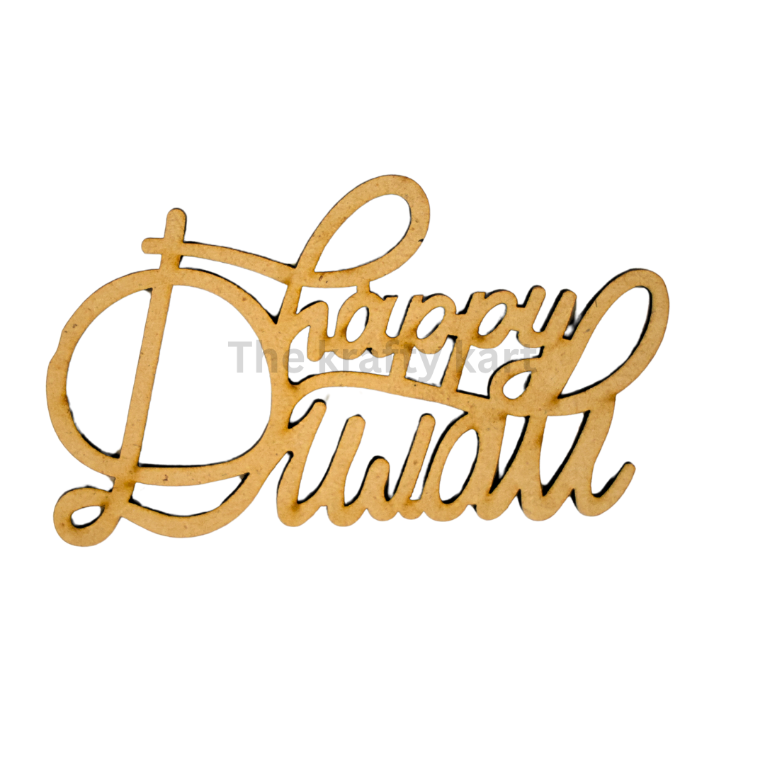 MDF Diwali Cutout -  Happy Diwali (A)