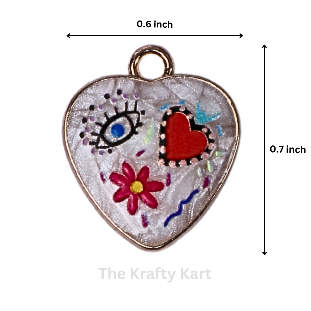Charm - Mini Heart Evil Eye  (46)