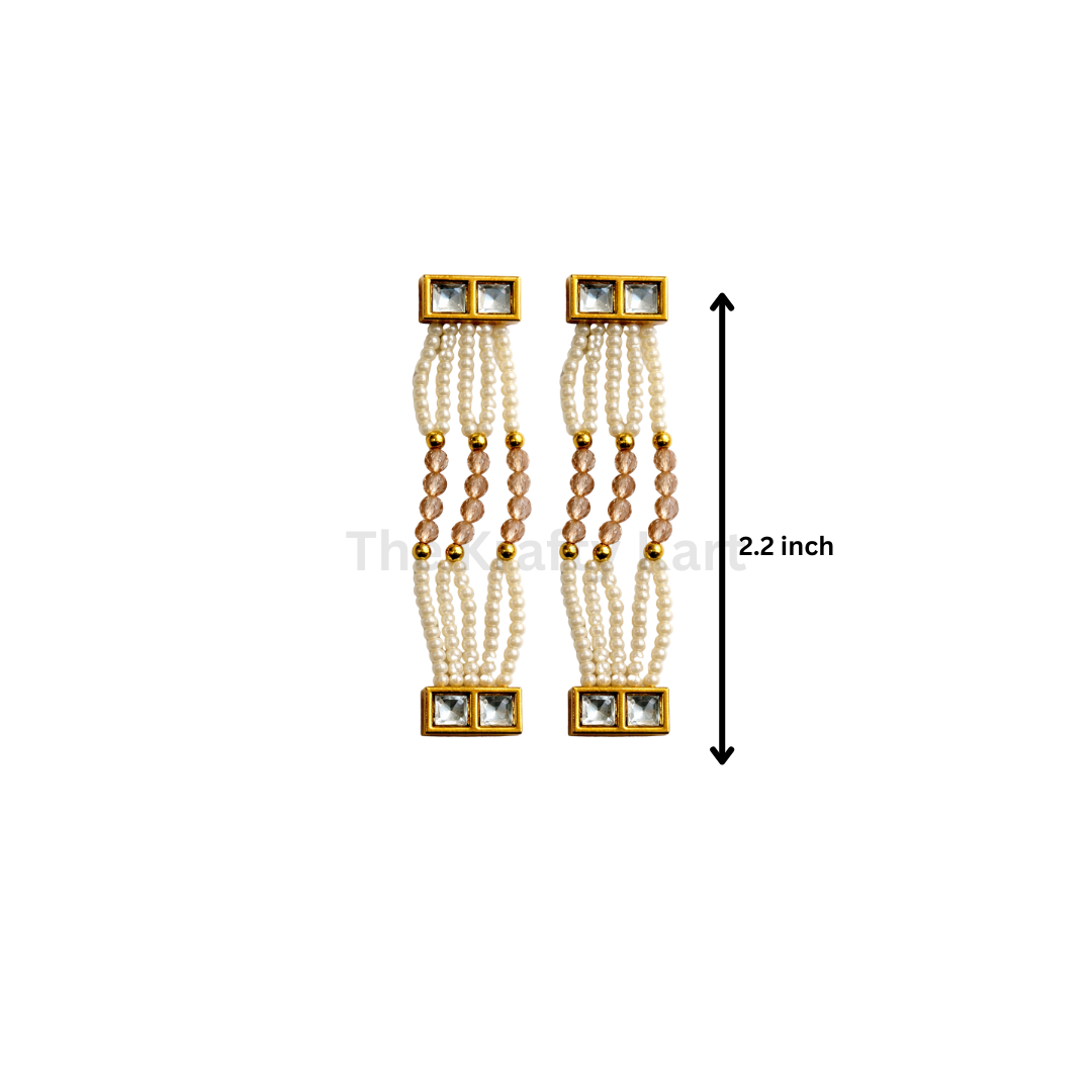 Colourful Moti Bracelet Chain (2pcs)