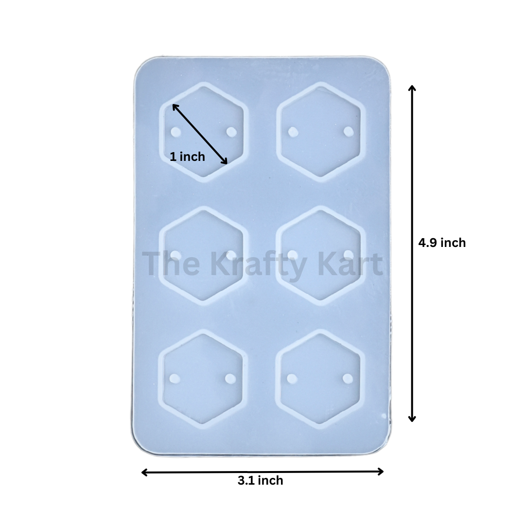 6 Cavity Hexagon Rakhi Mould