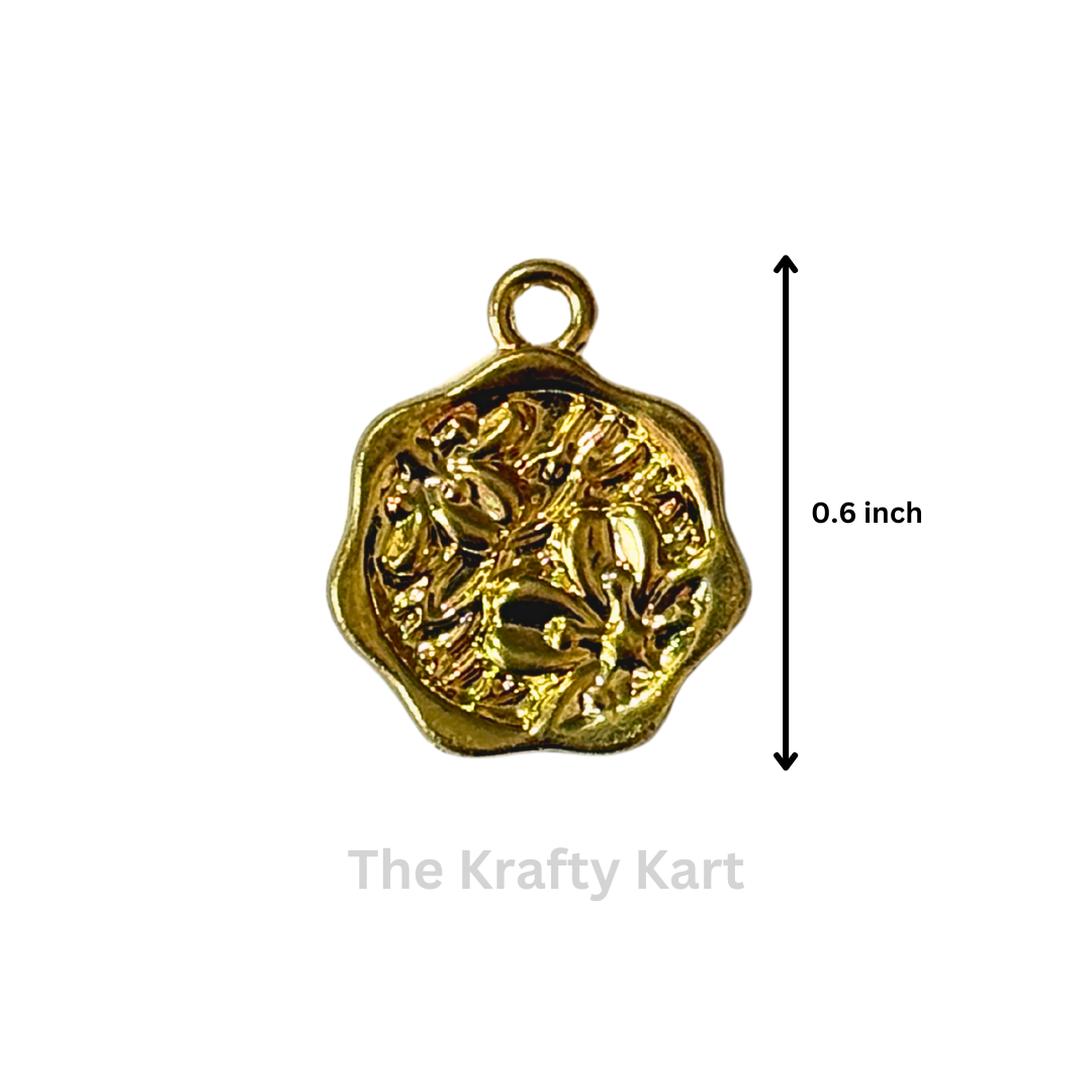Anti-Tarnish Flower Charm Pendant
