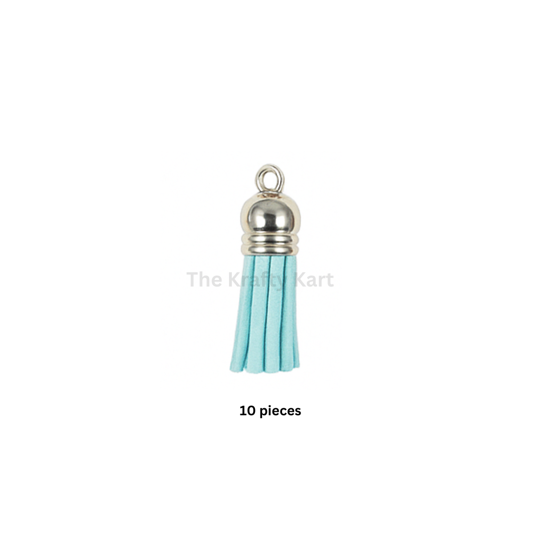Silver Cap Tassels (10pcs)
