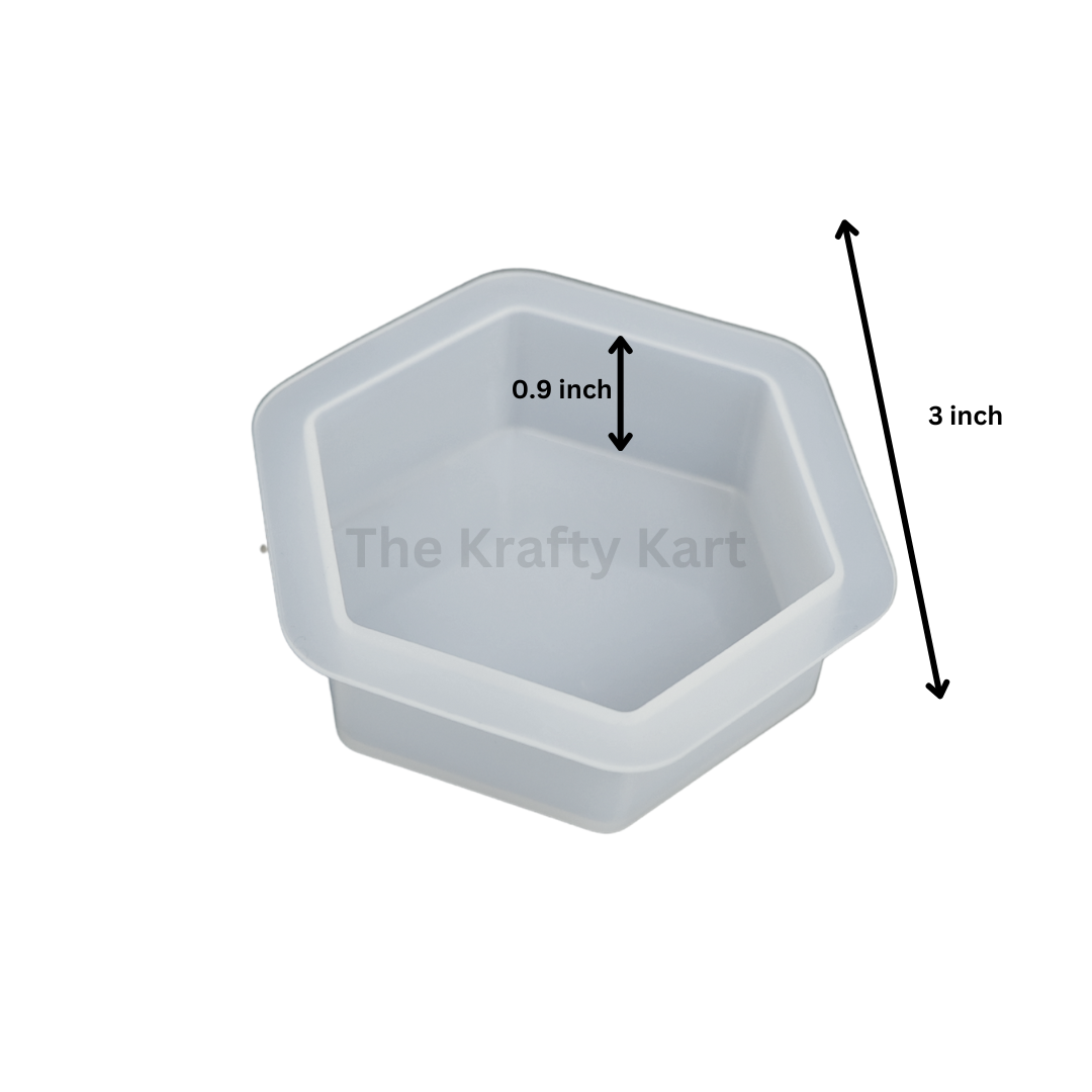 Small Hexagon Candle Mould