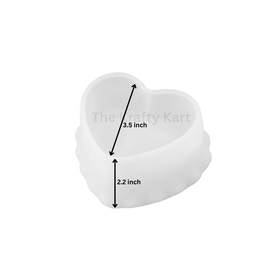 Love Wave Lace Candle Cup Mould