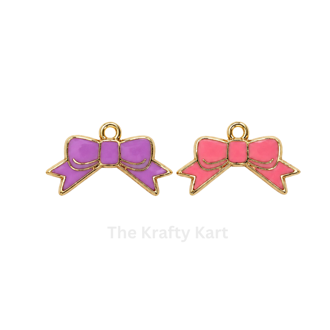 Anti-Tarnish Bow Charm Pendant (I)