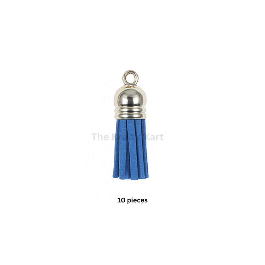 Silver Cap Tassels (10pcs)