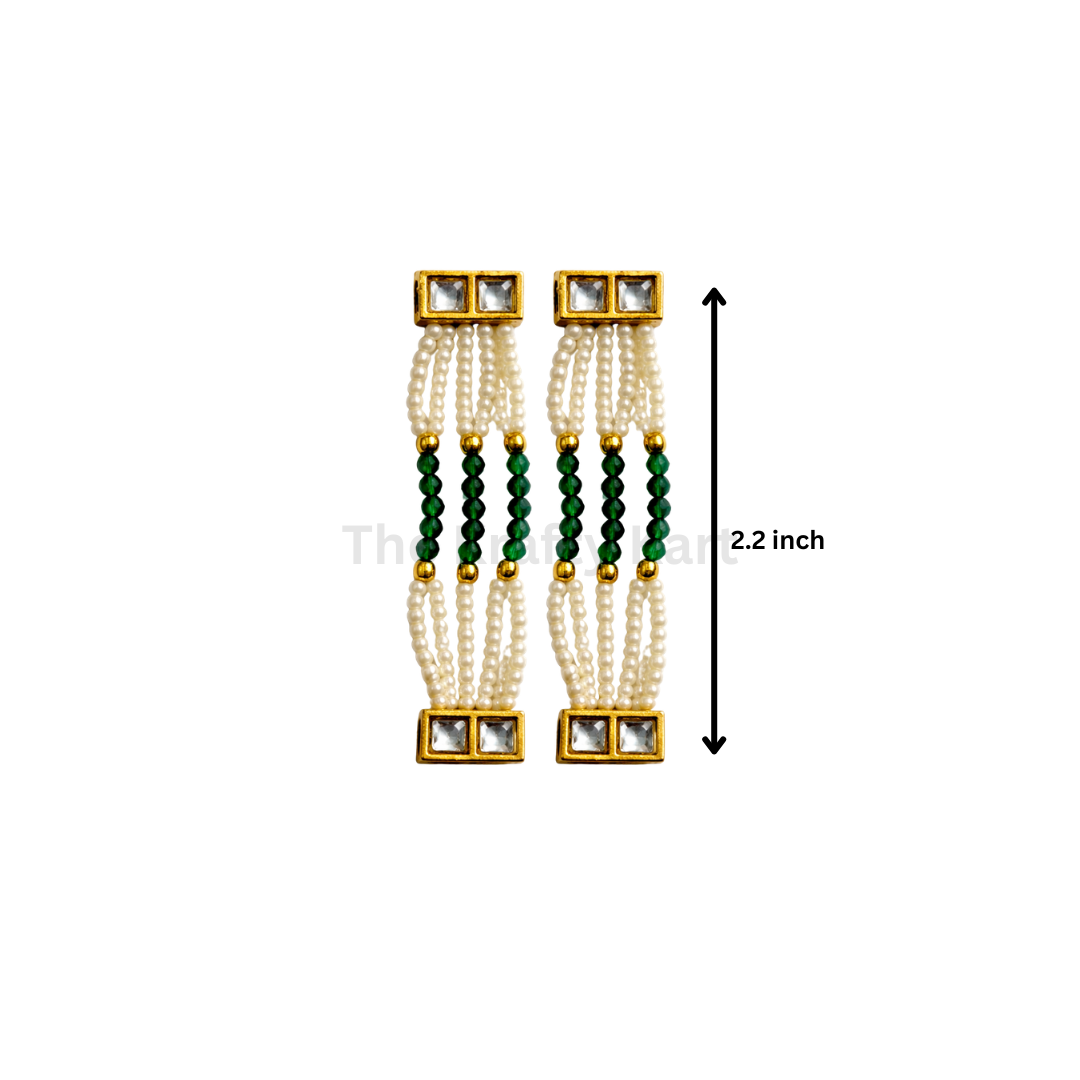 Colourful Moti Bracelet Chain (2pcs)