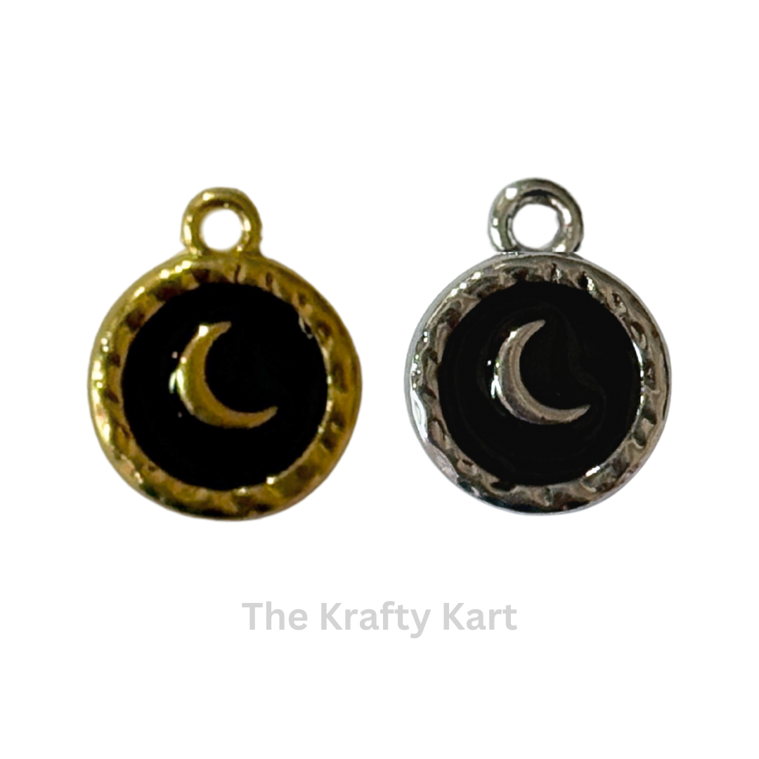 Anti-Tarnish Moon Charm Pendant (B)