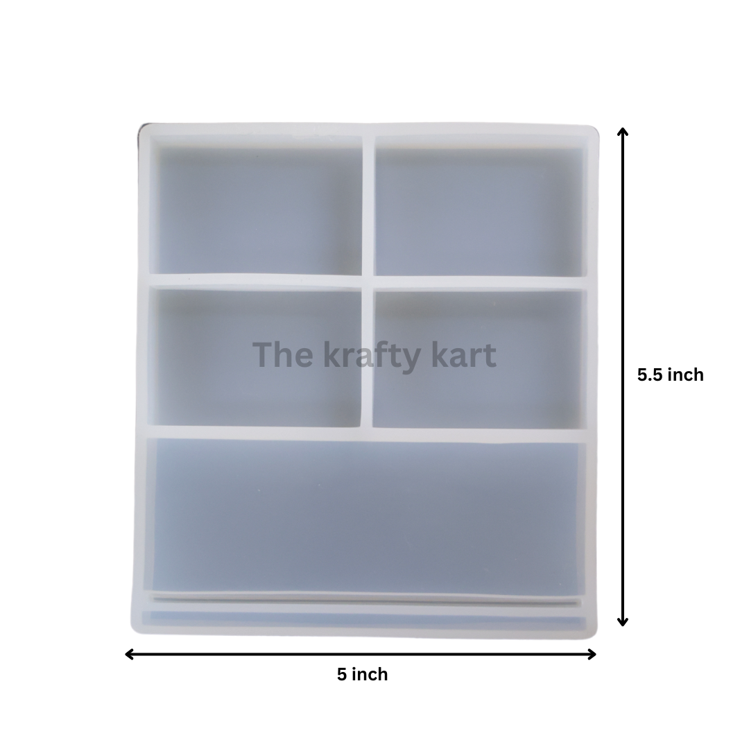 Rectangle Photo Frame And Display Stand | The Krafty Kart Resin Store