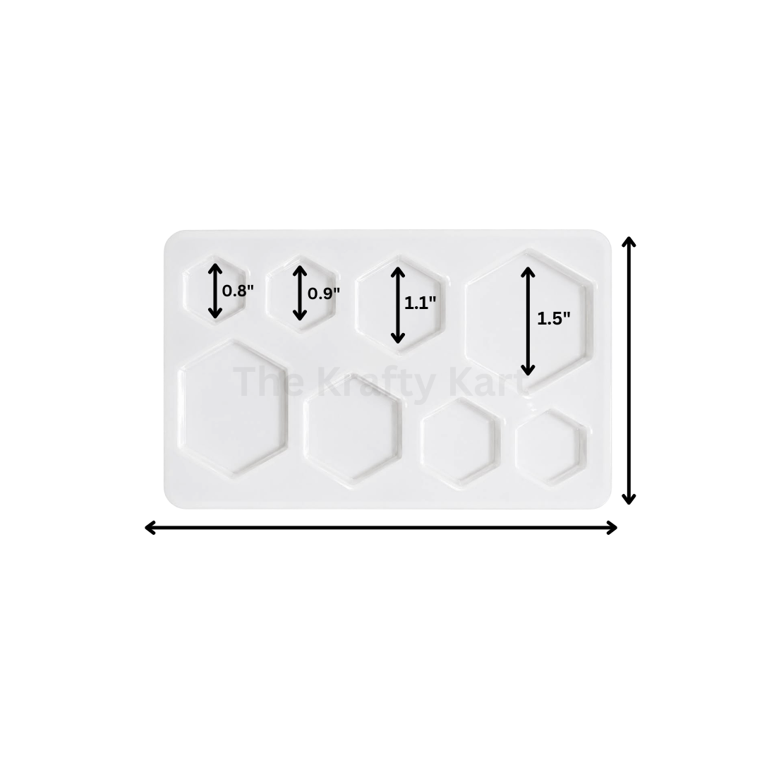 8 Cavity Hexagon Rakhi & Bracelet Jewellery Mould