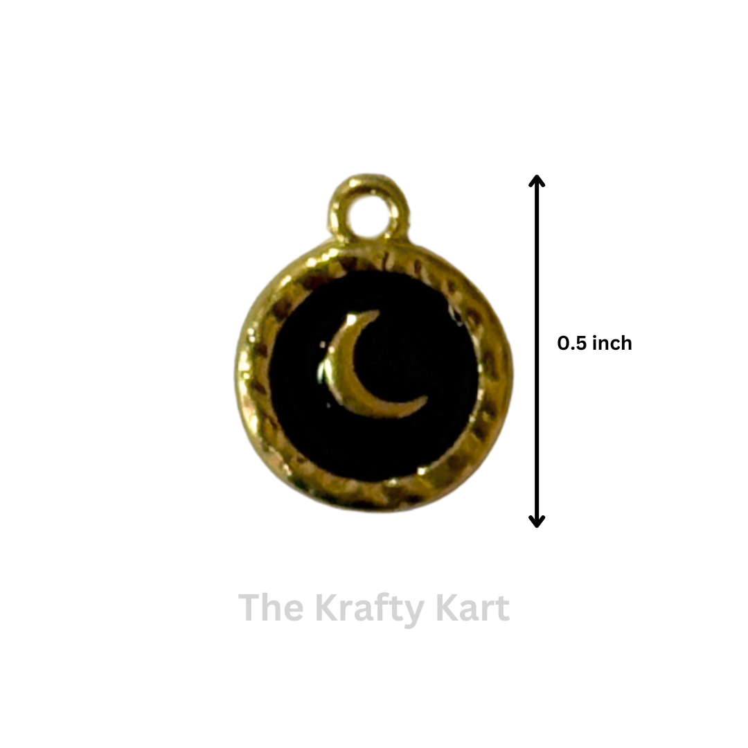 Anti-Tarnish Moon Charm Pendant (B)
