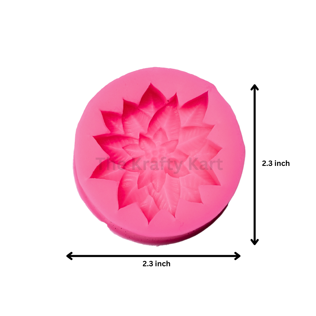 Sunflower Pink Candle Mould (A)