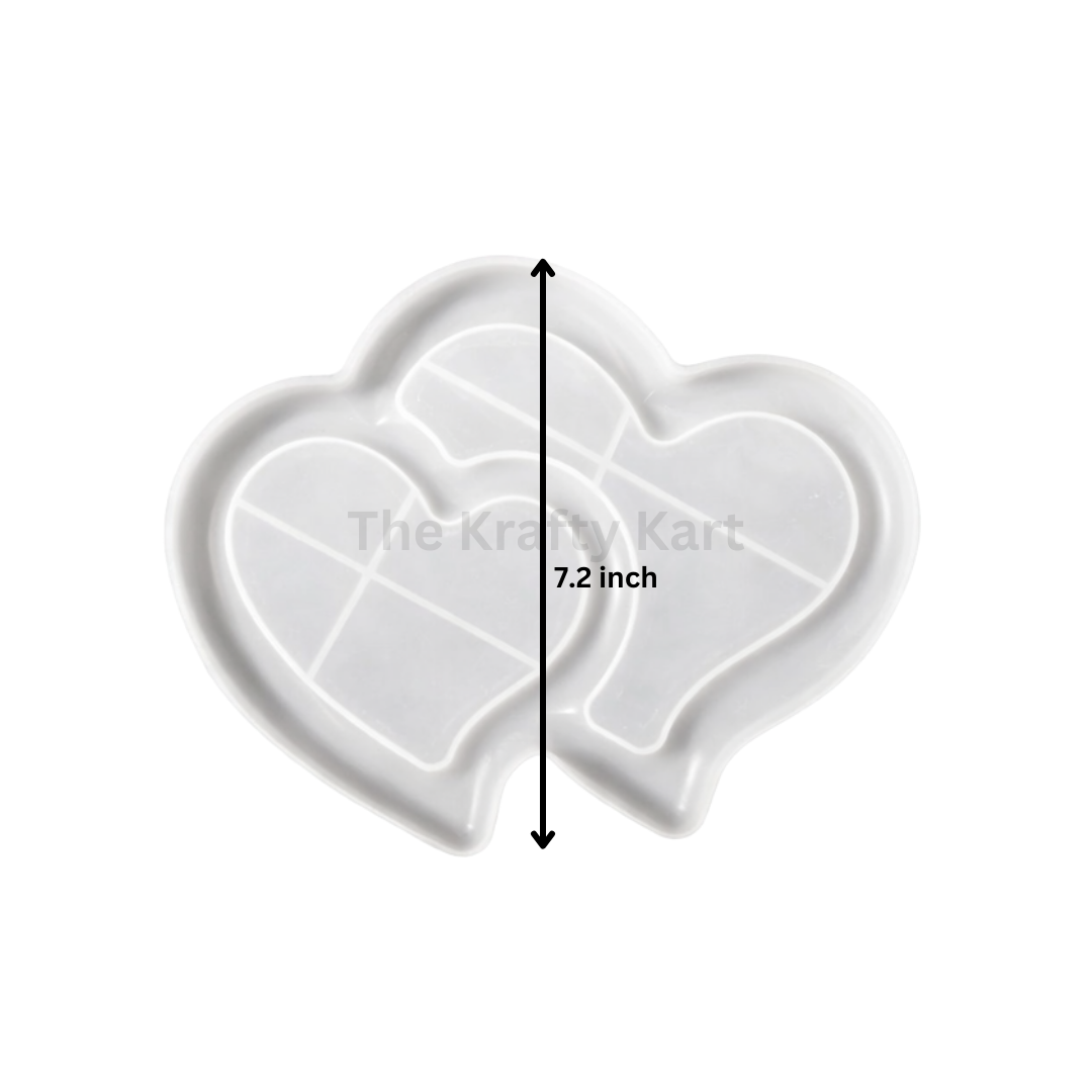 Double Heart Tray Mould
