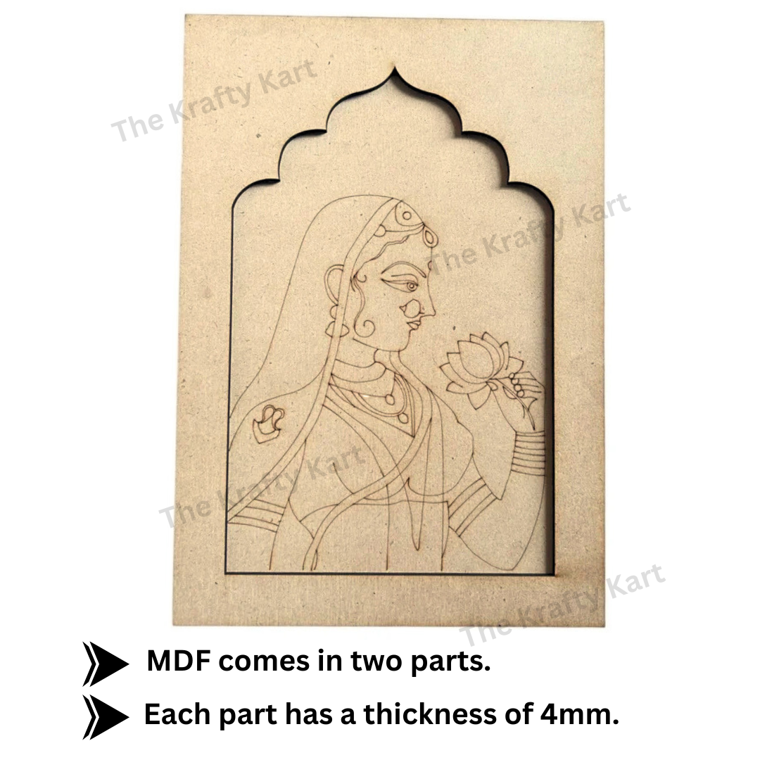 Pre Marked Mdf - Queen (Jharokha)