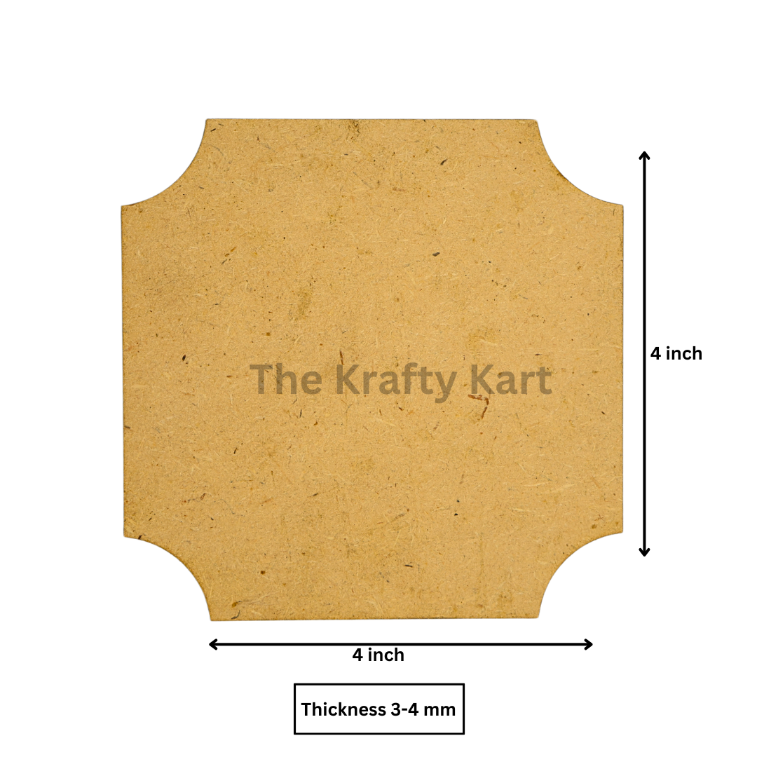 Square Curve Mdf Coaster