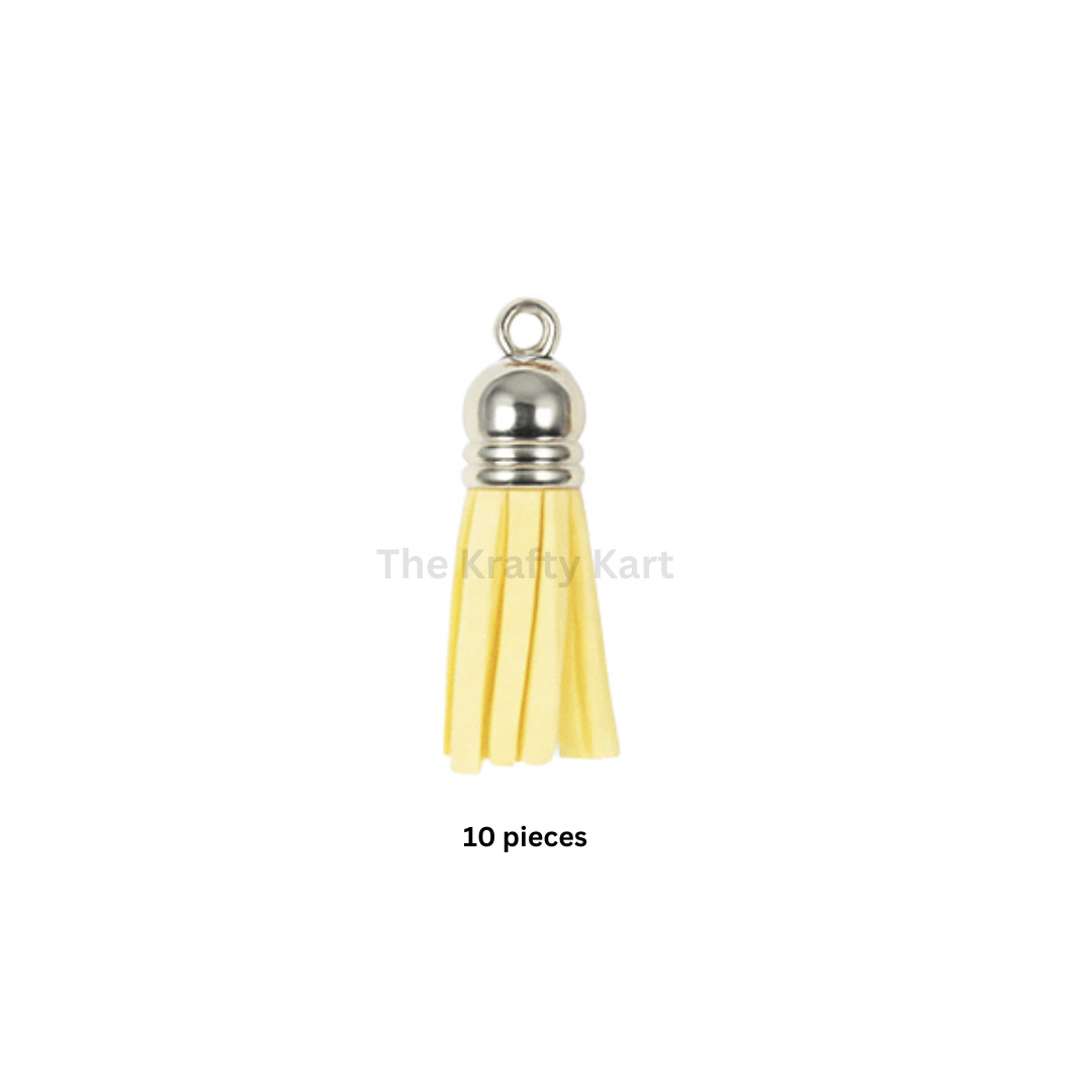 Silver Cap Tassels (10pcs)