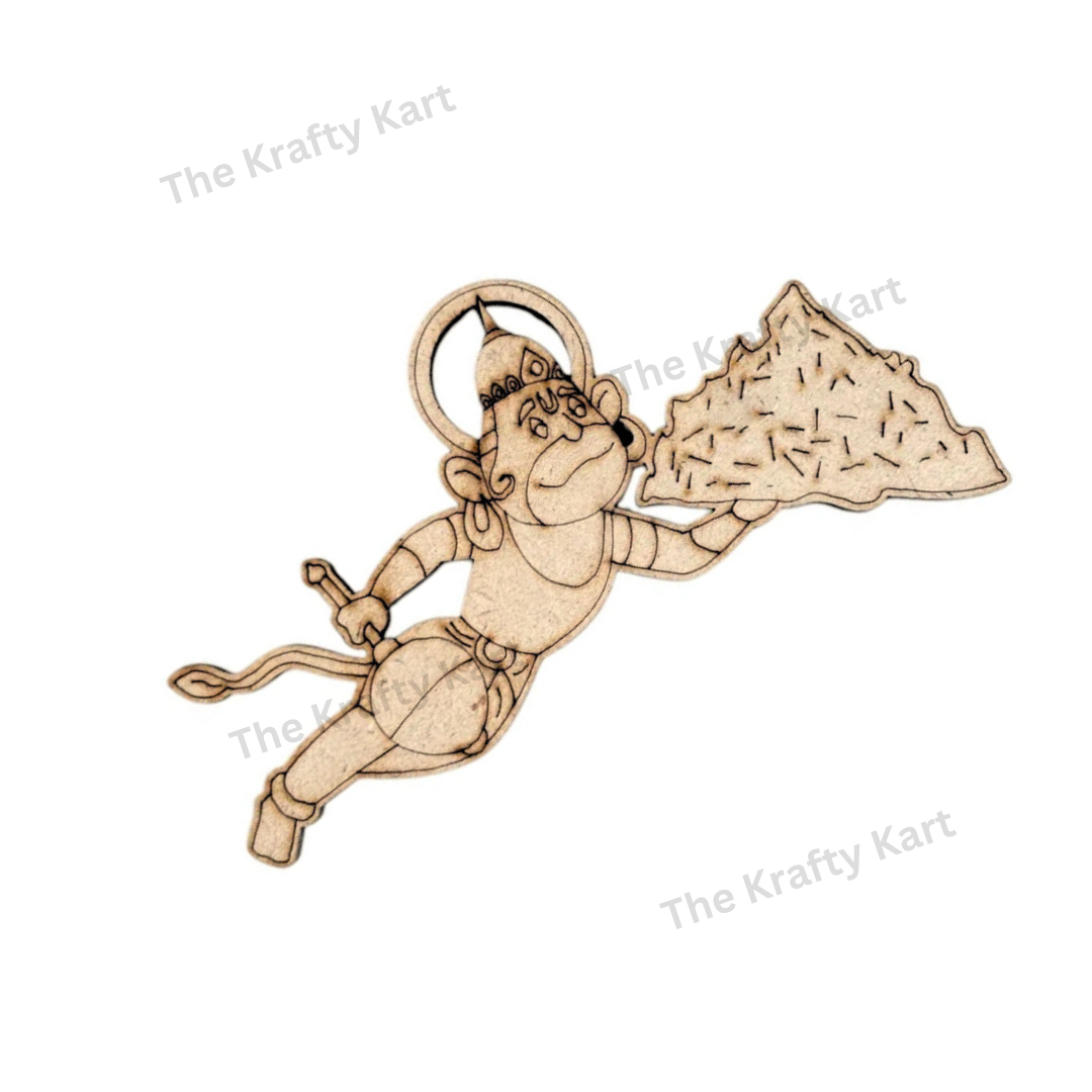 Pre Marked Baby Hanuman Mdf (B)
