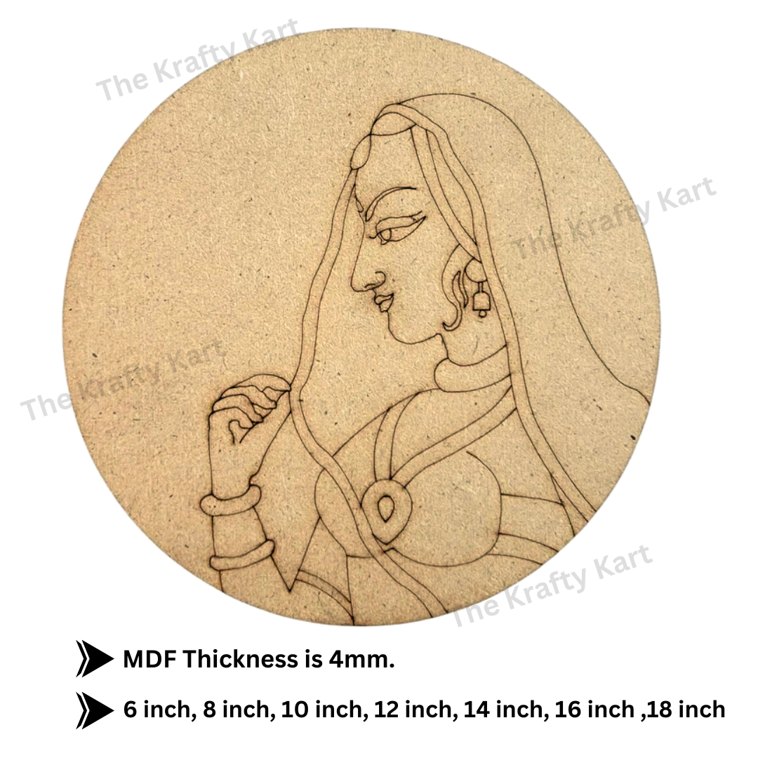 Pre Marked Round Queen Mdf (A)