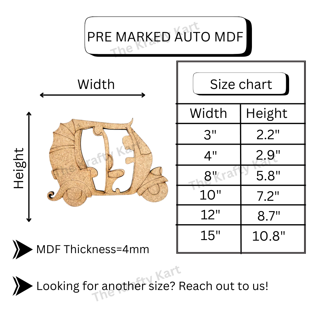 Pre Marked Auto Mdf