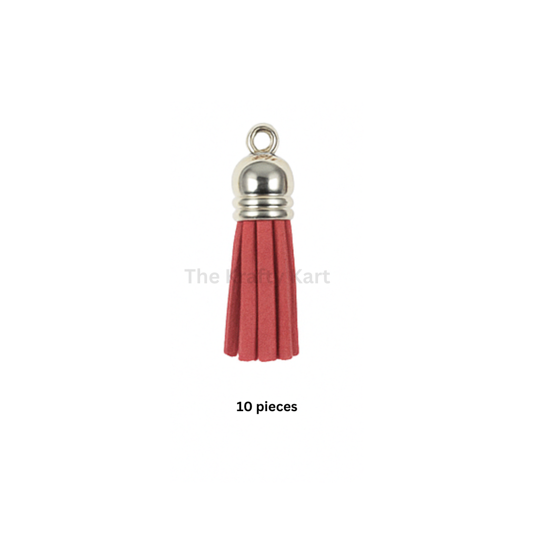 Silver Cap Tassels (10pcs)