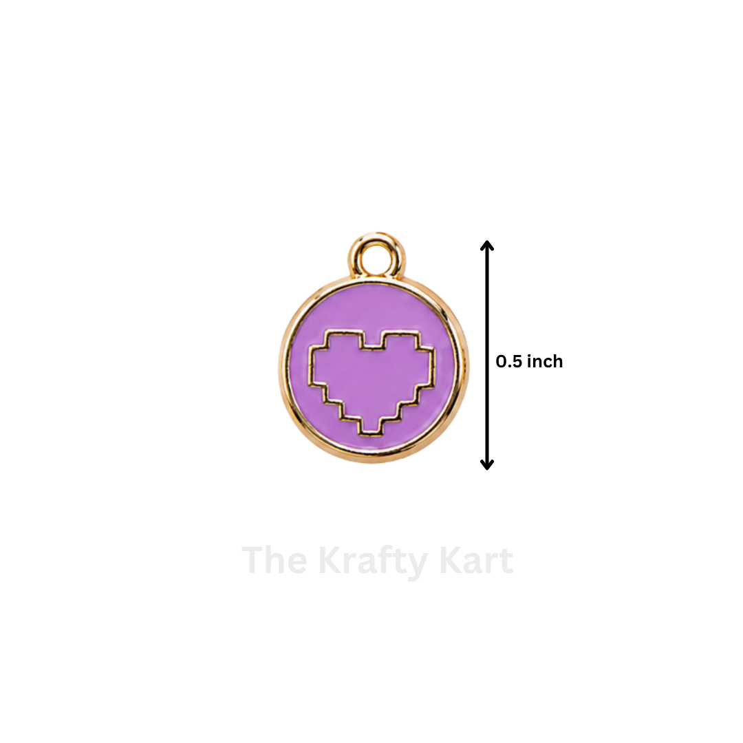 Anti-Tarnish Heart Charm Pendant (O)