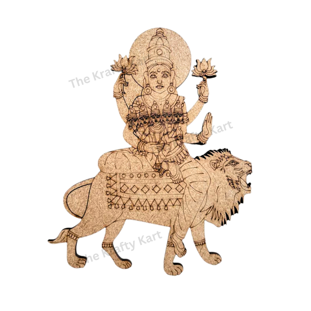 Pre Marked Hindi Durga Maa Mdf (A)