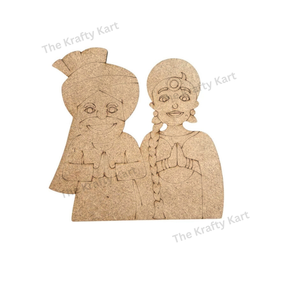 Pre Marked Punjabi Couple Mdf