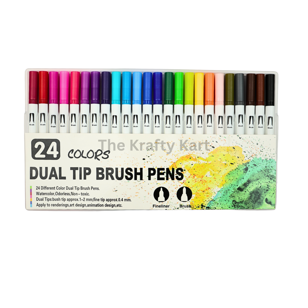 Dual Top Brush Pen (24PCS)