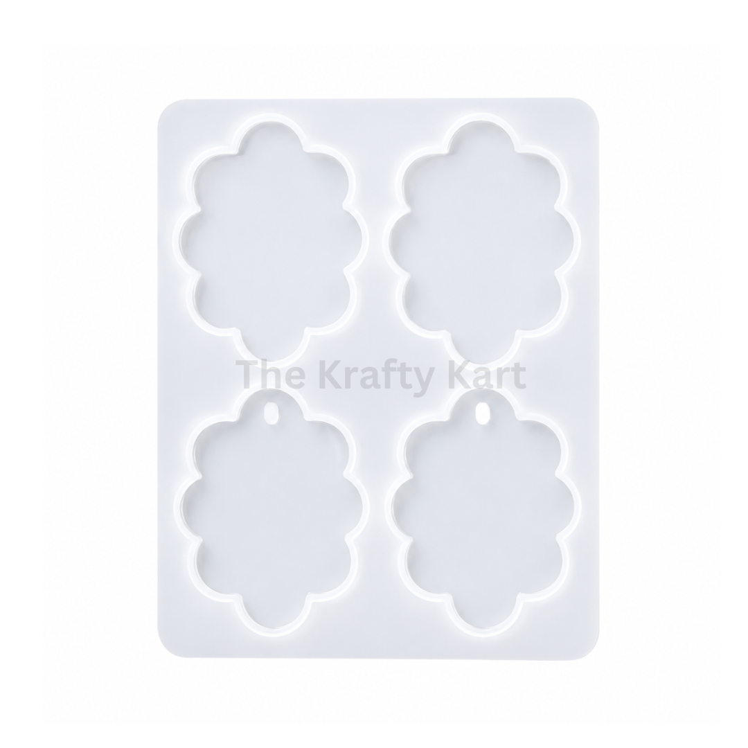4 Cavity Oval Scalap Jewellery & Rakhi Mould